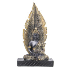 Decorative Figure Alexandra House Living Brown Golden Acrylic Plastic Melamin Buddha 15 x 7 x 27 cm