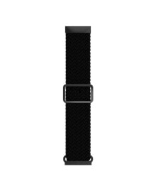 iTouch unisex Air 4 Black Braided Loop Silicone Strap