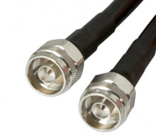 Комплектующие для телекоммуникационных шкафов и стоек aLLNET ALL-CAB-NM-NM7-RG8 коаксиальный кабель 7 m N-Type Тип N Черный, Серебристый