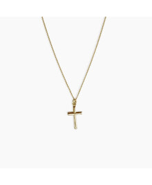 Long Cross Necklace 14K Solid Gold купить в интернет-магазине