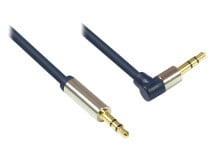 Alcasa 3.5mm - 3.5mm, m-m, 1m аудио кабель 3,5 мм Синий, Золото, Металлический GC-M0045