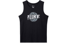 Nike 篮球印花图案无袖背心 男款 黑色 / Верхняя одежда Nike CD1293-010