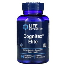 Витамины и БАДы для улучшения памяти и работы мозга Life Extension, Cognitex Elite, 60 Vegetarian Tablets