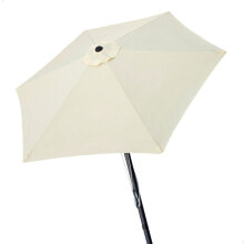 AKTIVE Hexagonal 270 cm Aluminium Pole 38 mm Height 240 cm UV Protect Parasol Double Pulley System