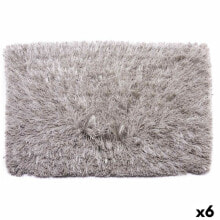Carpet Grey Cotton Polyester 50 x 2 x 80 cm (6 Units)