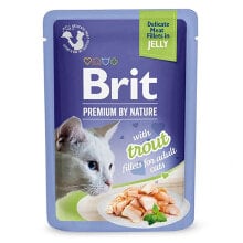 BRIT Premium trout fillets jelly wet cat food 85g