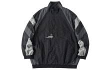 隐蔽者ENSHADOWER 拼色运动撞色立领休闲宽松夹克 夏 男女同款 黑色 / Куртка ENSHADOWER Trendy Clothing Featured Jacket EDR-0416-01,