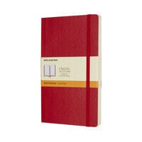 Classic Notebook - Monochromatic - Red - Matt - 70 g/m² - Lined paper - Softcover