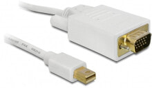 DeLOCK 2m mini DP/VGA VGA (D-Sub) Белый 82921