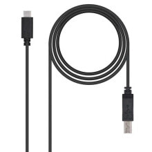 NANOCABLE 10.01.2201 2.0 USB-C To USB-B Cable 1 m