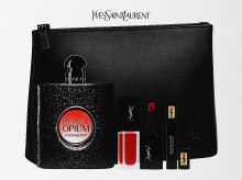 Yves Saint Laurent Black Opium - Duftset (Eau de Parfum 90ml + Mascara 2ml + Lippenstift 6ml + Bag)