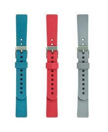 Light Gray Smooth, Blue Smooth and Coral Smooth Silicone Band Set, 3 Piece Compatible with the Fitbit Inspire, Fitbit Inspire 2 and Fitbit Inspire Hr