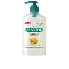 Sanytol Nutrition Hand Soap Питательное антибактериальное жидкое мыло с миндальным маслом и медом 250 мл