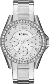 Fossil Riley Часы на браслете Мужской Кварц Серебристый ES3202