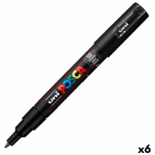 Marker pen/felt-tip pen POSCA PC-1M Black (6 Units)