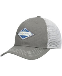 Купить мужские головные уборы Ahead: Men's Gray/White The Players Wolcott Snapback Hat