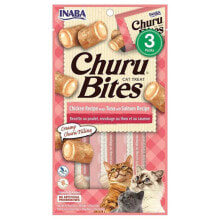 CHURU Bites Chicken With Tuna And Salmon Wet Cat Food 10g 3 units