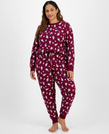 Купить женские пижамы Family Pajamas: Family Pajamas Plus Size 2-Pc. Cotton Gnomes Pajamas Set, Created for Macy's