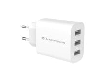 Купить зарядные устройства для смартфонов Conceptronic: Conceptronic ALTHEA13W 3-Port 30W USB Charger - Indoor - AC - 5 V - White