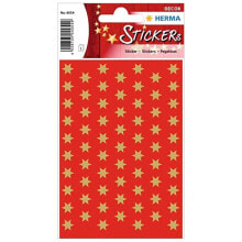 BANDAI Sticker Decor Stars. Red/Gold Ø8