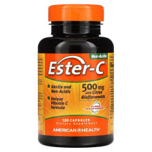Витамин С American Health, Ester-C с цитрусовыми биофлавоноидами, 500 мг, 120 капсул