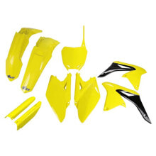 UFO Suzuki RMZ 250 2010-2018 SUKIT411F-102 Fork Protectors & Plastics Kit