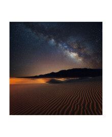 Trademark Global darren White Photography Milky Way over Mesquite Dunes Canvas Art - 36.5