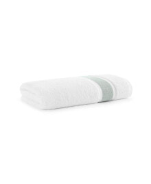 Aegean Eco-Friendly Recycled Turkish Bath Sheet, 35x70, 600 GSM, White with Weft Woven Stripe Dobby, 50% Recycled, 50% Long-Staple Ring Spun Cotton Blend, Low-Twist, Plush, Ultra Soft Oversized Towel