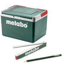 Metabo Kühlbox mit 11 l Volumen inkl. Metabo Meterstab, Metabo-Bleistift