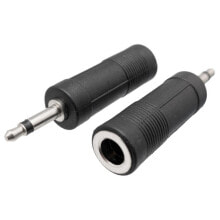 EUROCONNEX 1114 Mono-Estéreo M/F Jack 3.5 To Adapter 6.4 mm