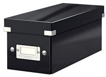 Esselte Leitz Click & Store CD Storage Box - 160 discs - Black - Cardboard - Glossy - 143 mm - 352 mm