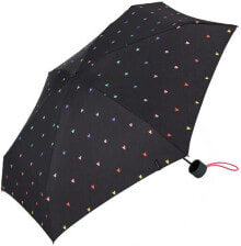 Купить зонты Esprit: Черно-радужный складной зонт Esprit Petito 58693
