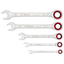 BOSCH Set professional satin ratchet wrenches 5 pieces