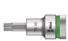 Торцевые головки и ключи wera 8767 C HF 05003835001 Innen-Sechsrund TX Steckschlüssel-Bit-Einsatz T 45 1/2" 12