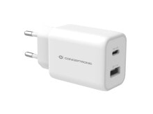 Купить зарядные устройства для смартфонов Conceptronic: Conceptronic ALTHEA 2-Port 33W USB PD PPS Charger - QC 3.0 - Indoor - AC - 3.3 V - White