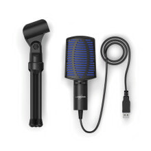 Hama Stream 100 Микрофон для игровой консоли Черный, Синий 00186017