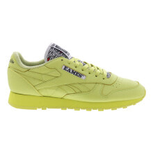 Reebok Eames Office Classic Leather Mens Yellow Lifestyle Sneakers Shoes