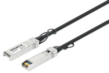 Intellinet 508483 InfiniBand/fibre optic cable 5 m SFP+ Черный, Серебристый
