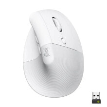 Компьютерные мыши logitech Lift Ergonomic Vertical Wireless Mouse, Bluetooth oder Logi Bolt USB-Empfnger, Silent  Off-White