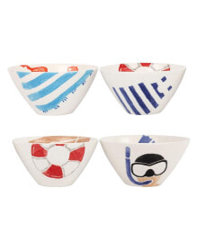 VIETRI riviera Assorted Cereal Bowls, Set of 4