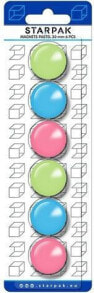 Starpak Magnet Colored Pastel 30mm Pack of 6 Pieces (24/144 - 30MM PASTE)