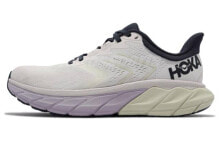 HOKA ONE ONE Arahi 5 D Wide 工程网眼布 休闲 低帮 跑步鞋 女款 灰紫色 宽版 / Кроссовки HOKA ONE ONE Arahi 5 D Wide 1115013-BDBOS