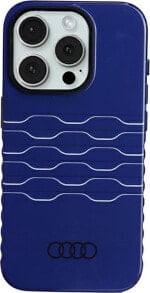 Купить чехлы для смартфонов Audi: Audi Audi IML MagSafe Case iPhone 15 Pro 6.1" niebieski/navy blue hardcase AU-IMLMIP15P-A6/D3-BE