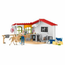 Playset Schleich Veterinarian practice with pets