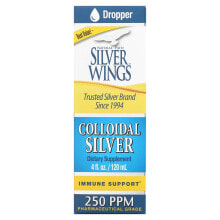 Natural Path Silver Wings, Коллоидное серебро, 250 частей на миллион, 2 жидких унции (60 мл)