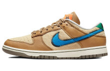 size? x Nike Dunk Low 低帮 板鞋 男女同款 棕色 / Кроссовки Nike Dunk Low DO6712-200