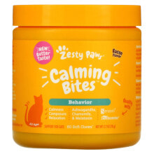 Calming Bites for Cat, Behavior, All Ages, Bacon, 60 Soft Chews, 2.7 oz (78 g)