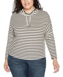 Купить женские футболки Belldini: Plus Size Cowl-Neck Dolman-Sleeve Top