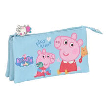 School Case Peppa Pig Baby Light Blue (22 x 12 x 3 cm)