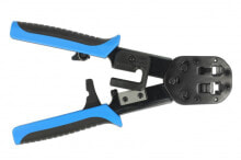 Инструменты для работы с кабелем deLOCK 86450 обжимной инструмент для кабеля Комплект инструмента Черный, Синий